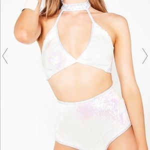 Dolls Kill Love Potion Flip Sequin Set